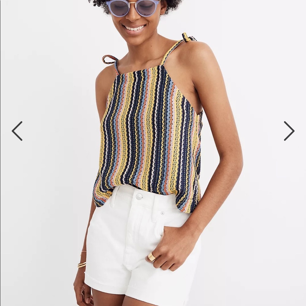 Madewell tie-shoulder tank top
